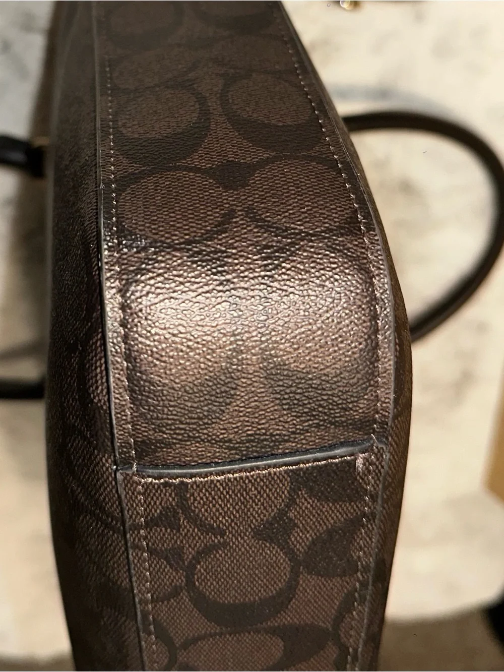 COACH Brown Signature with Removable Strap